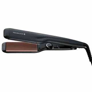 Placa de Creponat Parul Remington Ceramic Crimp S3580, Placi Ceramice cu Turmalina 150-220 C Negru - 1