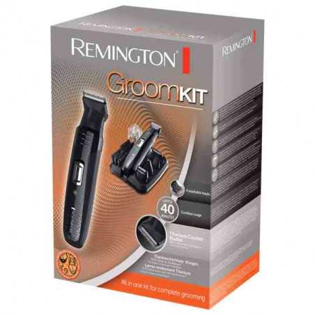 Set Facial de Îngrijire Personală Remington Groom Kit PG6130 2-20mm 4 Capete Lavabile Lame cu Auto-Ascutire Negru Remington - 1