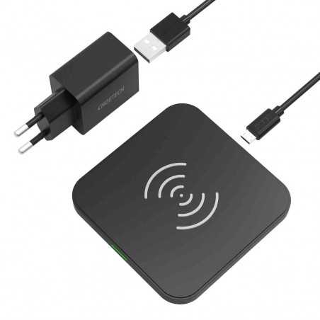 Kit incarcator retea - wireless - USB Choetech pentru casti 1.2m Negru Choetech - 1