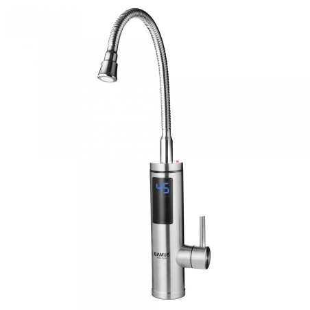 Robinet Electric Samus Flex Style 3300W Temperatura apa 30-60°C Grad de protectie IPX4 Presiune apa 0.04 - 0.6 MPa Argintiu Samu