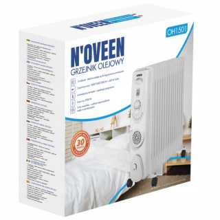 Calorifer electric Noveen OH1501 Ventilator Turbo 3400W 15 elementi cu ulei 3 trepte de putere Alb Noveen - 6 Calorifer electric Noveen OH1501 Ventilator Turbo 3400W 15 elementi cu ulei 3 trepte de putere Alb Noveen - 6