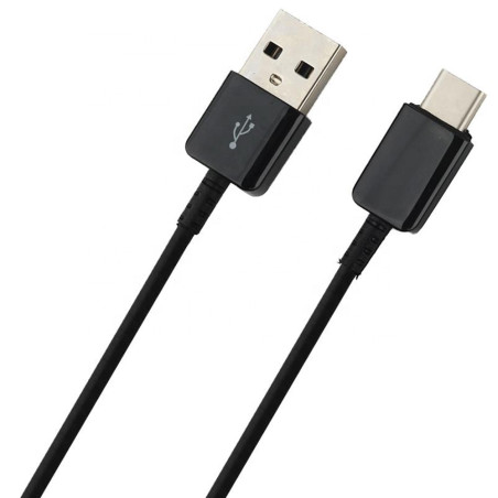 Cablu USB la Type-C, 480Mbps, 2.1A, 1m - Samsung (EP-DG970BBE) - Black (Bulk Packing) Samsung - 1