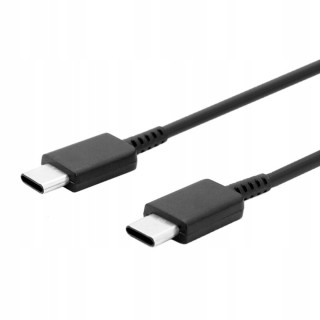 Cablu de Date Type-C la Type-C, 480Mbps, 2.1A, 1m - Samsung (EP-DA905BBE) - Black (Bulk Packing) Samsung - 1
