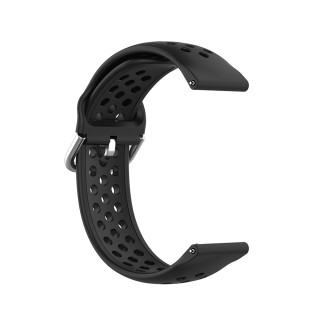 Curea pentru Samsung Galaxy Watch 4/5/Active 2, Huawei Watch GT 3 (42mm)/GT 3 Pro (43mm) - Techsuit Watchband 20mm (W004) - Blac