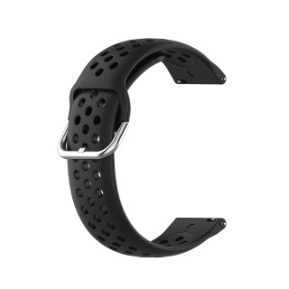 Curea pentru Samsung Galaxy Watch 4/5/Active 2, Huawei Watch GT 3 (42mm)/GT 3 Pro (43mm) - Techsuit Watchband 20mm (W004) - Blac
