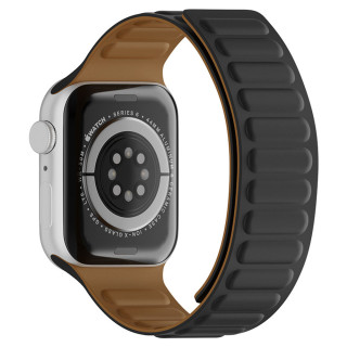 Curea pentru Apple Watch 1/2/3/4/5/6/7/8/9/SE/SE 2 (38/40/41mm) - Techsuit Watchband (W035) - Negru Techsuit - 1