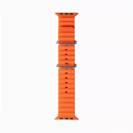 Curea pentru Apple Watch 1/2/3/4/5/6/7/8/9/SE/SE 2 (38/40/41mm) - Techsuit Watchband (W038) - Orange Techsuit - 1