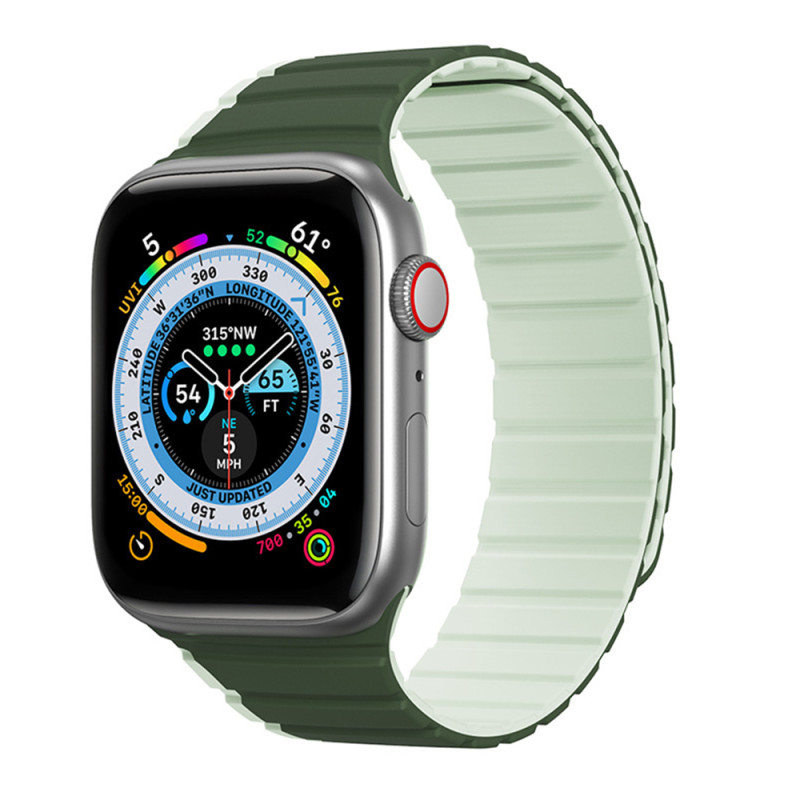 Curea pentru Apple Watch 1/2/3/4/5/6/7/8/9/SE/SE 2 (38/40/41mm) - Dux Ducis LD Series - Green Dux Ducis - 1