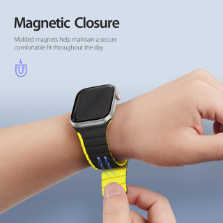 Curea pentru Apple Watch 1/2/3/4/5/6/7/8/9/SE/SE 2 (38/40/41mm) - Dux Ducis LD Series - Green Dux Ducis - 3