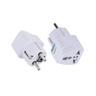 Adaptor pentru Priza, EU, UK, AUS, US - Techsuit (C524) - White Techsuit - 1