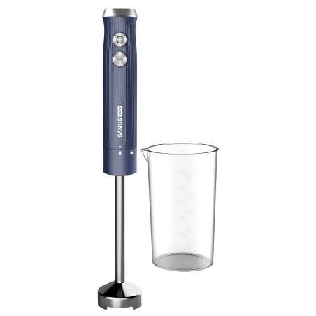 Blender Samus SB800 Blue 800W Turatie reglabila Functie Pulse Pahar 600ml Lama si ax Blender din inox Picior inox Albastru Samus