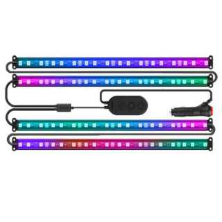 Banda LED RGBIC inteligenta pentru masina Govee H7090 Sincronizare muzica Control App 30 de scene 120cm 4x30cm Govee - 1