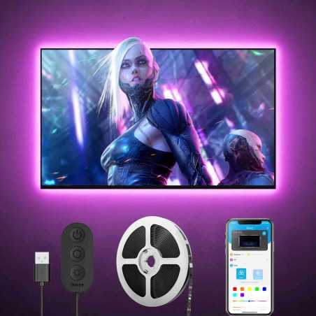 Banda LED Govee TV LED Backlight H61780A1 3m TV 46-60 inch 4 benzi Multicolor Govee - 1
