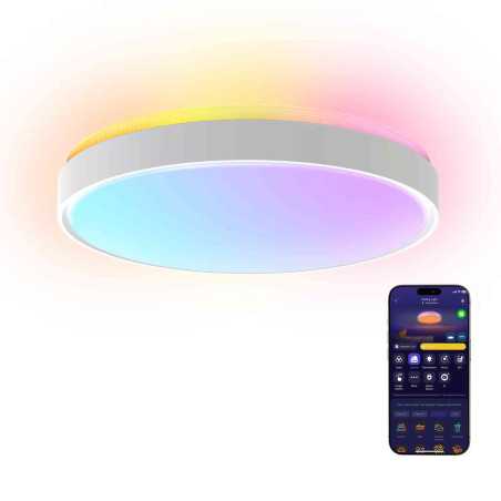 Lampa LED Inteligenta de tavan Govee 15inch RGBICWW + RGBICWW Round Smart Ceiling Light Govee - 1