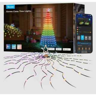 Instalatie Decorativa Govee one Tree Lights H6840311 in forma de CON Concepute pentru a reproduce magia unui brad de Craciun Gov