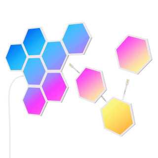 Panouri luminoase LED inteligente Govee Glide Hexa B6061301 RGBIC Wi-Fi 24V 1.5A Compatibil Alexa Google Asistant 10buc Govee -