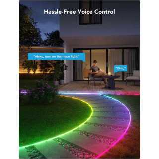 Banda LED RGBIC inteligenta pentru exterior Govee Neon Rope Light H61A83D1 Wi-Fi Bluetooth 72W 1130lm IP65 10m Govee - 15