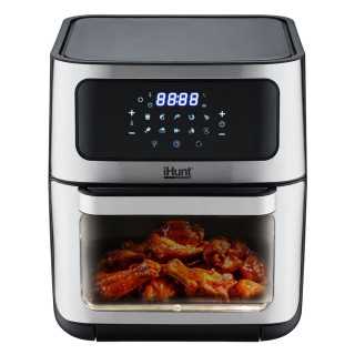 Friteuza cu aer cald si rotisor iHunt Bro Air Fryer 12L Rotary 1800W Timer Afișaj LED Touchscreen 10 Programe Silver iHunt - 1