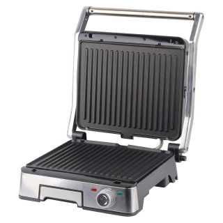 Gratar electric iHunt Bro Dual Grill XXL 2200W Otel inoxidabil Placi detasabile Indicator luminos Argintiu iHunt - 1