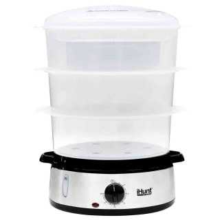 Aparat de gatit cu aburi iHunt Bro Food Steamer XXL 9L 800W Timer 60min Silver iHunt - 1