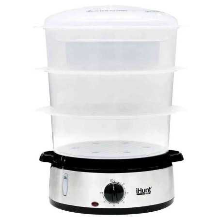 Aparat de gatit cu aburi iHunt Bro Food Steamer XXL 9L 800W Timer 60min Silver iHunt - 1