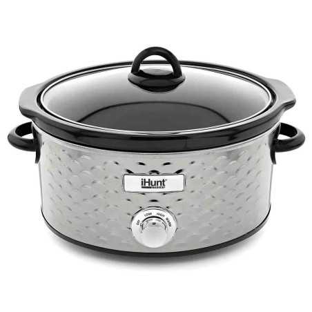 Aparat pentru gatit iHunt Bro Slow Cooker PRO 220W 4.25L Vas Ceramic Carcasa Premium Inox Silver iHunt - 1