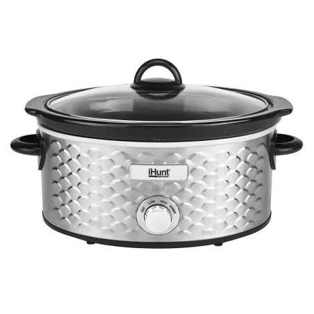 Aparat pentru gatit iHunt Bro Slow Cooker PRO 220W 4.25L Vas Ceramic Carcasa Premium Inox Silver iHunt - 1