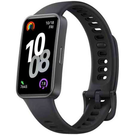 Bratara fitness Huawei Band 10 Matte Black Curea Fluoroelastomer Black Huawei - 1