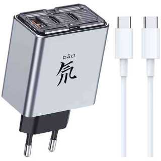 Incarcator retea ZTE nubia 3 Porturi 80W Fast Charge Cablu de Date Inclus 100W Compatibil Telefon Laptop Type-C ZTE - 1