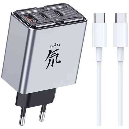 Incarcator retea ZTE nubia 3 Porturi 80W Fast Charge Cablu de Date Inclus 100W Compatibil Telefon Laptop Type-C ZTE - 1