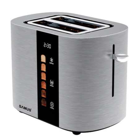 Prajitor de paine Samus Gourmet 800W Capacitate 2 felii Latime fante 38 mm Touch Control Afisaj digital Samus - 1