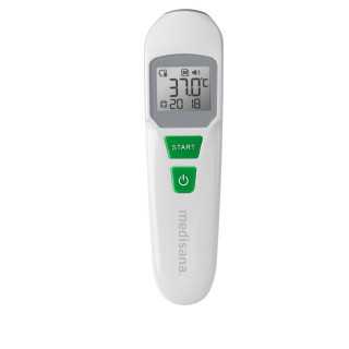 Termometru cu infrarosu Medisana TM 762 76123, Display LCD, Avertizare luminoasa si sonora, 30 de memorii, Alb-Gri Medisana - 1