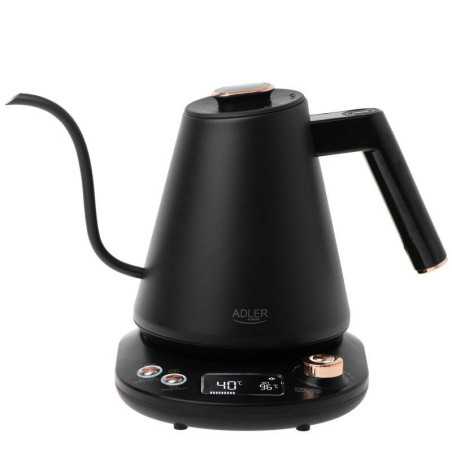 Cana electrica Adler AD 1349, 1100W, 1L, 40-100 C, Mentinere caldura, Afisaj LED, Negru Adler - 1