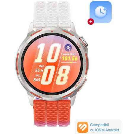 Ceas Smartwatch Huawei Watch GT Runner 2 Dawn Orange Titanium Alloy Case with Gradient Orange AirDry Woven Strap Huawei - 1