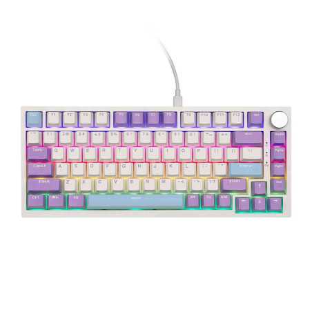 Tastatura AJAZZ AK820 Mechanical Keyboard Wired RGB Sea Salt Switch Blue White Purple Ajazz - 1