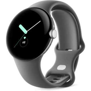 Ceas Smartwatch Google Pixel Watch Polished Silver Stainless Steel 41mm Charcoal Active Band Google - 1