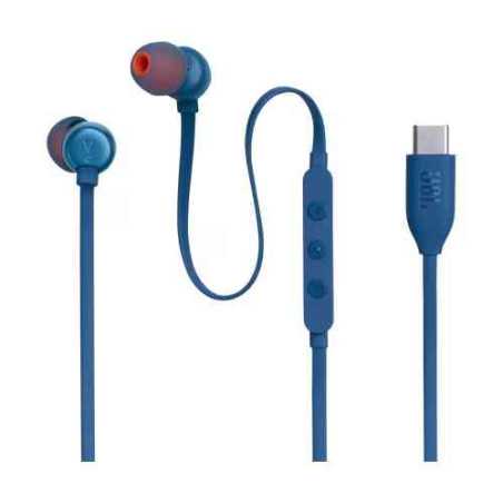 Casti in-ear cu fir JBL Tune 310C Pure Bass Hi-Res USB-C Blue JBL - 1