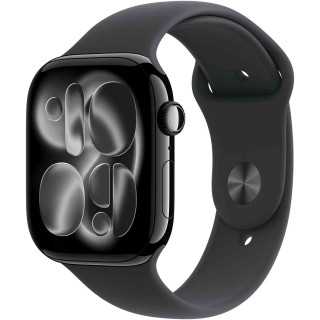 Ceas Smartwatch Apple Watch Series 11 GPS+Cellular 42mm Aluminum Case with Black Sport Band S/M Jet Black Apple - 1