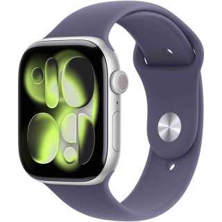 Ceas Smartwatch Apple Watch Series 11 GPS+Cellular 42mm Aluminum Case with Purple Fog Sport Band S/M Silver Apple - 1