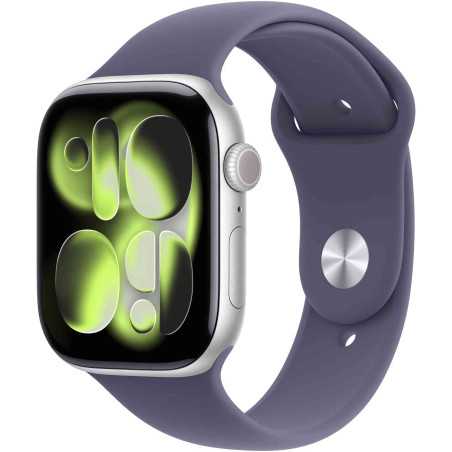 Ceas Smartwatch Apple Watch Series 11 GPS+Cellular 42mm Aluminum Case with Purple Fog Sport Band S/M Silver Apple - 1