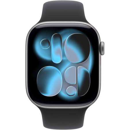Ceas Smartwatch Apple Watch Series 11 GPS+Cellular 46mm Aluminum Case with Black Sport Band M/L Space Gray Apple - 1