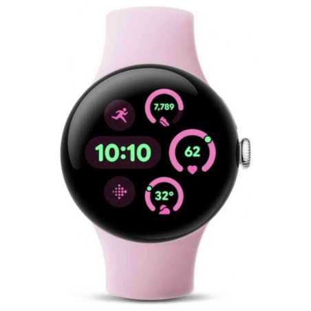 Ceas Smartwatch Google Pixel 3 41mm LTE Polished Silver Case Rose Quartz Active Band Google - 1