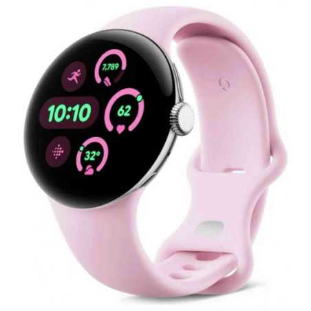 Ceas Smartwatch Google Pixel 3 41mm LTE Polished Silver Case Rose Quartz Active Band Google - 1