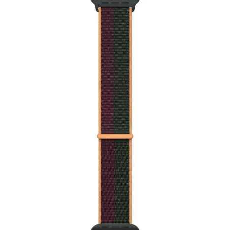 Curea Apple Watch Sport Loop 41mm Dark Cherry/Forest Green Apple - 1