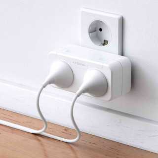 Priza inteligenta Satechi compatibila Apple Homekit Dual Smart Outlet (EU) White - 1
