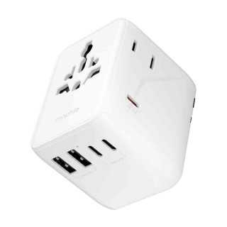 Incarcator Mophie Essential 70W GaN 5 Port + AC Travel Adapter White - 1